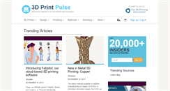 Desktop Screenshot of 3dprintpulse.com