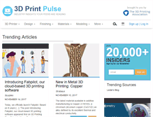 Tablet Screenshot of 3dprintpulse.com